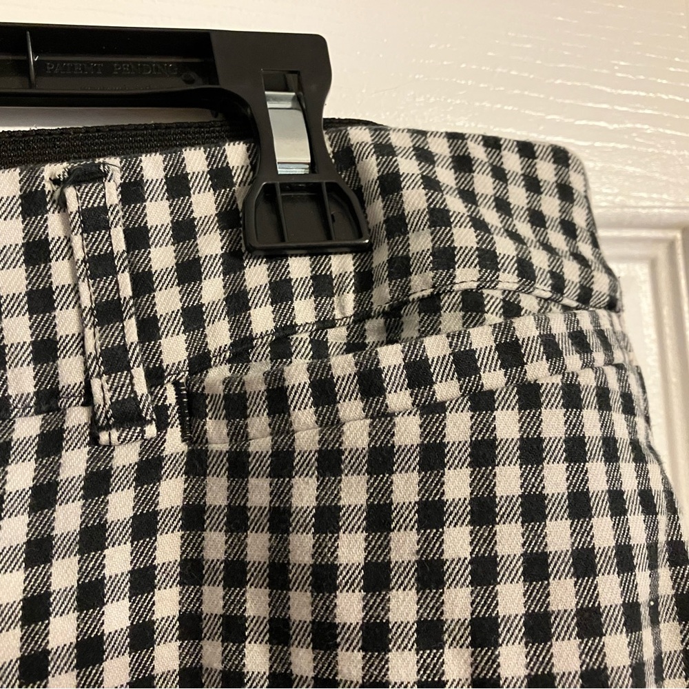 Lane Bryant black and white check cotton pants size 16